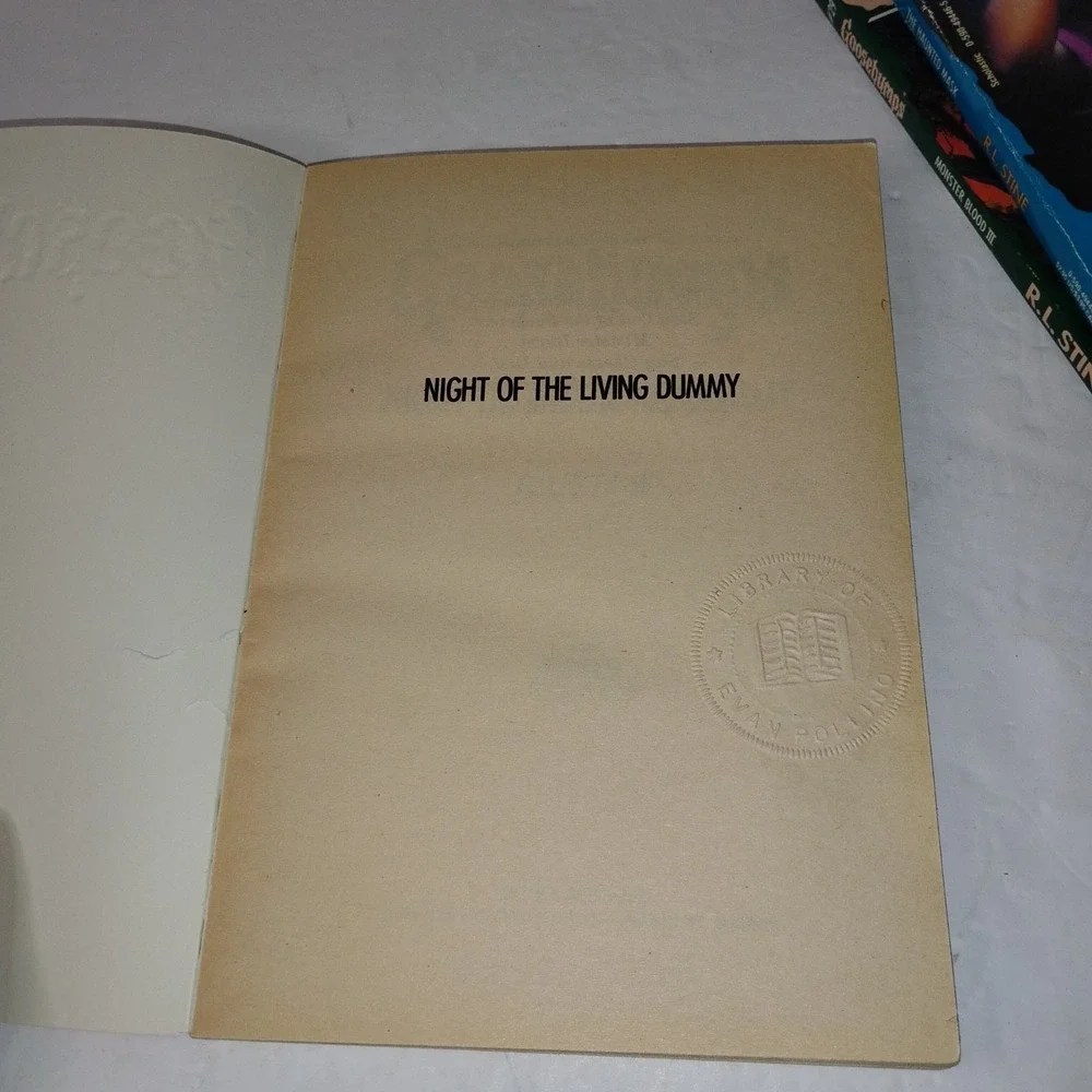 Goosebumps FIRST PRINT Night of the Living Dummy  R.L. Stine‎
